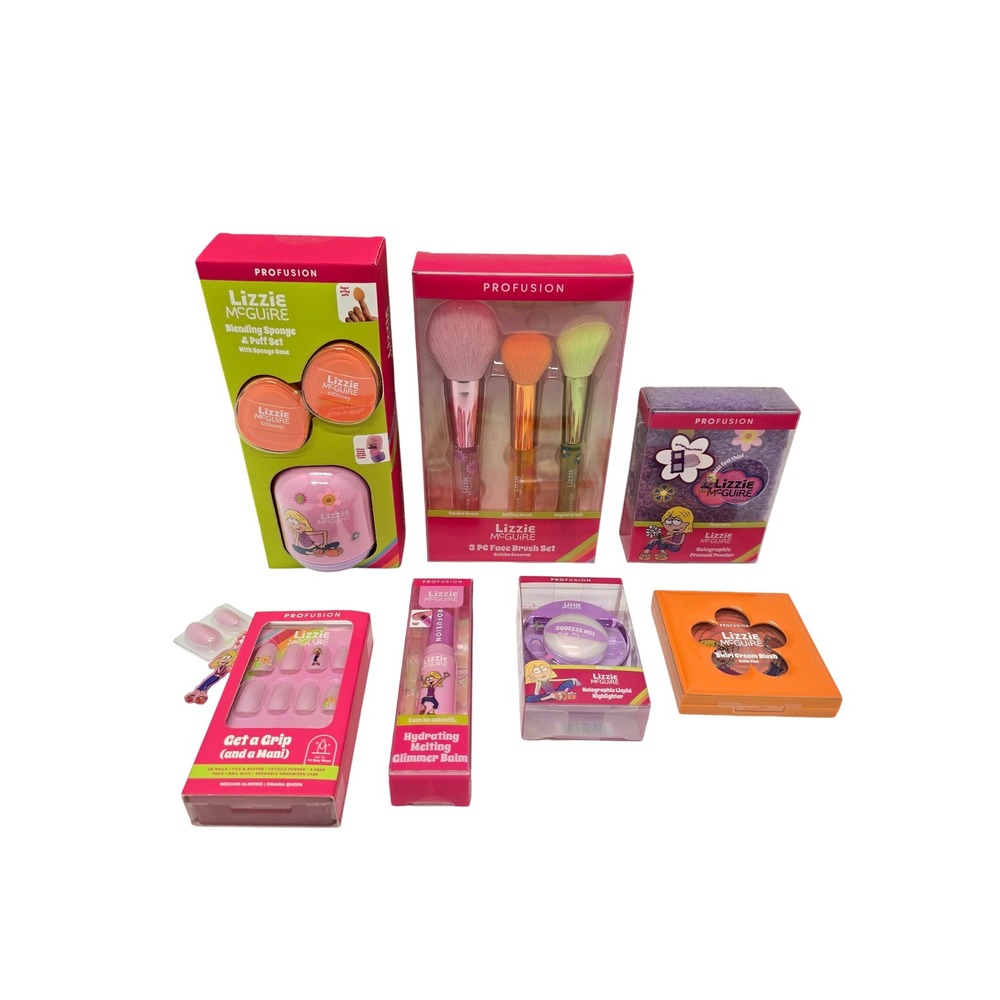 Profusion Lizzie McGuire Makeup Beauty‎ Bundle Disney Y2K Cosmetics Lot of 7